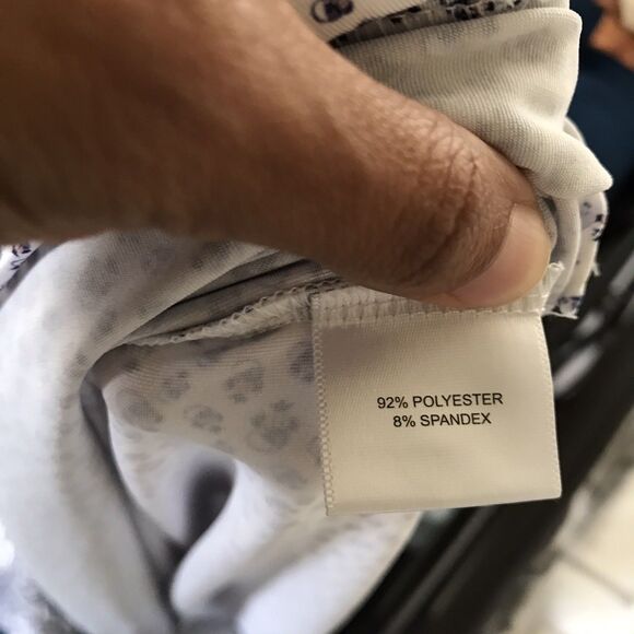 Peter Millar Summer Comfort White Printed Polo Short Sleeve Golf Shirt - XL - Picture 7 of 8